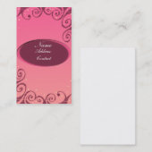  vrouw visitekaartje (Voorkant / Achterkant)