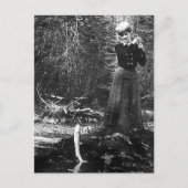 vrouw visserij briefkaart (Voorkant)