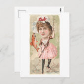 Vrouw Vist voor goudvis  Oddity Briefkaart (Voorkant / Achterkant)