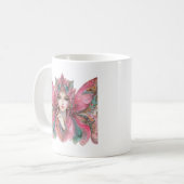 Vrouw Vlinder Koffiemok (Voorkant links)