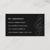 Vrouw Vocalistische Visitekaartjes (Achterkant)