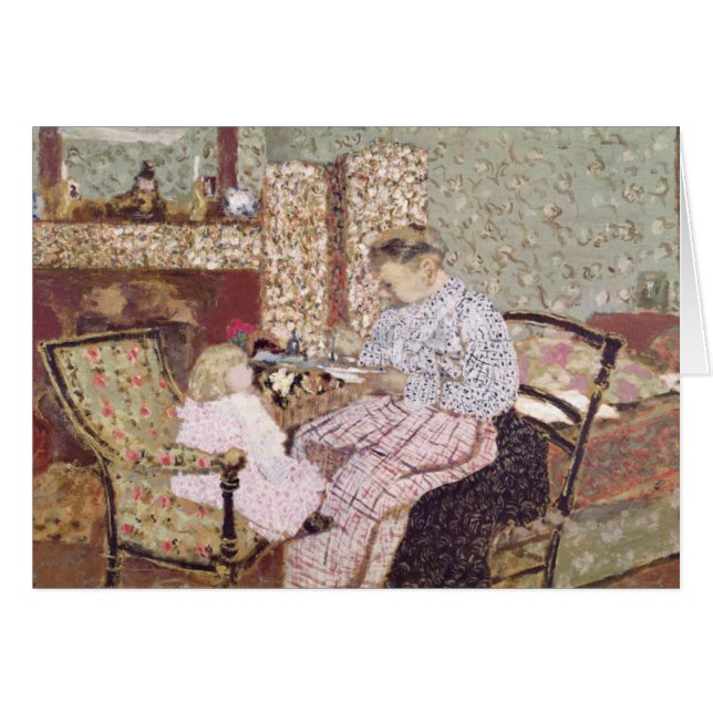 Vrouw voedt een kind, 1901 (Voorkant Horizontaal)