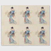 Vrouw volledig Lengte Portret van Katsushika Hokus Cadeaupapier (Vlak)