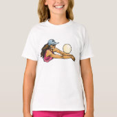 Vrouw Volleybalspeler T-shirt (Voorkant)