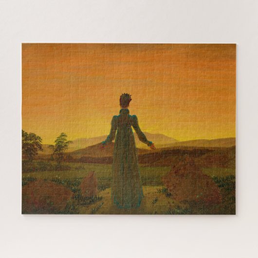 Vrouw voor de Rijzende Zon, Morning Light Legpuzzel (Horizontaal)