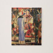 Vrouw voor een winkelvenster door August Macke Legpuzzel (Verticaal)