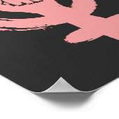 Vrouw voor Feminist Fist Social Justice Poster (Hoek)