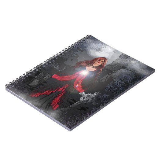 Vrouw voor het brouwen van graven notitieboek (Linkerzijde)