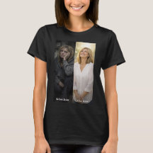 Vrouw voor Jezus & na Jezus T-shirt