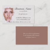 Vrouw voor Visitekaartjes als Stof (Voorkant / Achterkant)