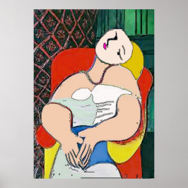 Vrouw voorzit, voeg tekst toe poster