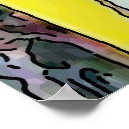 Vrouw voorzit, voeg tekst toe poster (Hoek)