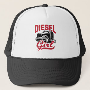 Vrouw vrachtwagenchauffeur Tucker Vrouwen Diesel G Trucker Pet