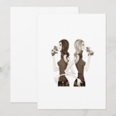 VROUW/VRIENDIN'S SAMENKOMST UITNODIGING (Voorkant / Achterkant)