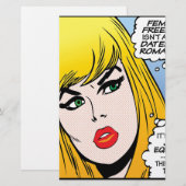 vrouw-vrij briefpapier (Voorkant / Achterkant)