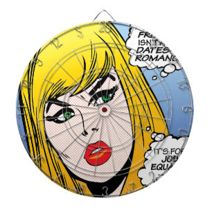 vrouw-vrij dartbord