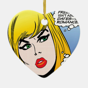 vrouw-vrij keramisch ornament