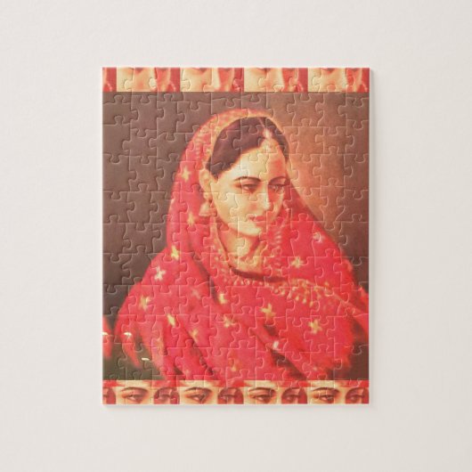Vrouw vrouw godin cadeautje van Indische schoonhei Legpuzzel (Verticaal)