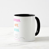 Vrouw Vrouw Vrouw Baas Mama Empowerment Graphic Mok (Voorkant rechts)