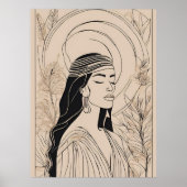 Vrouw Vrouwelijke Godin Poster (Voorkant)
