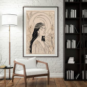 Vrouw Vrouwelijke Godin Poster
