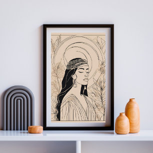 Vrouw Vrouwelijke Godin Poster