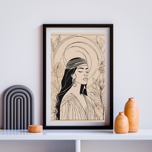 Vrouw Vrouwelijke Godin Poster