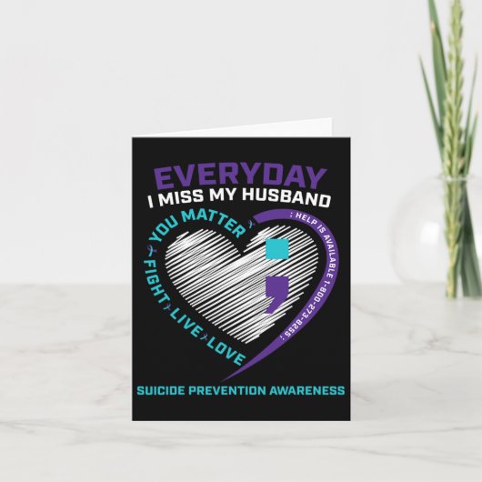 Vrouw Vrouwen Zelfmoordpreventie Bewustzijn Man Se Kaart (Voorkant)