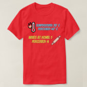 Vrouw waargenomen t-shirt (Design voorkant)
