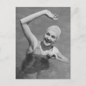 Vrouw Wachten Briefkaart (Voorkant)