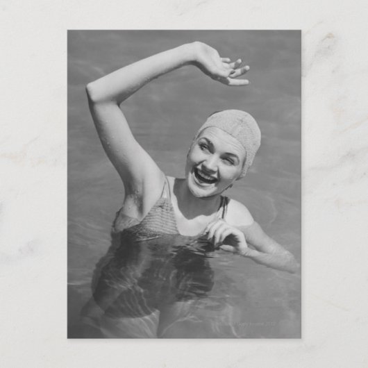 Vrouw Wachten Briefkaart (Voorkant)