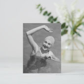 Vrouw Wachten Briefkaart (Staand voorkant)