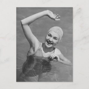 Vrouw Wachten Briefkaart