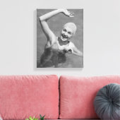 Vrouw Wachten Canvas Afdruk (Insitu (Woonkamer))