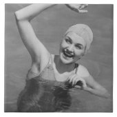 Vrouw Wachten Tegeltje (Voorkant)