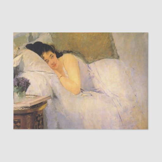 Vrouw wakker door Eva Gonzales Tissue Paper Tissuepapier (Voorkant)