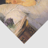 Vrouw wakker door Eva Gonzales Tissue Paper Tissuepapier (Detail)