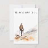 Vrouw Wandelen op de Appalachian Trail Blank Kaart (Voorkant)