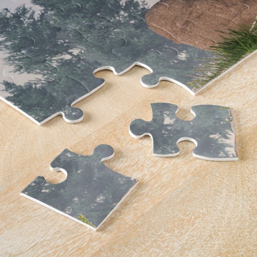 Vrouw Warrior en oorlogspaard Legpuzzel (Zijkant)