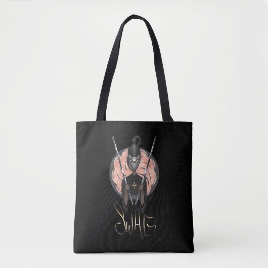 Vrouw Warrior Sterke Tote Bag (Voorkant)