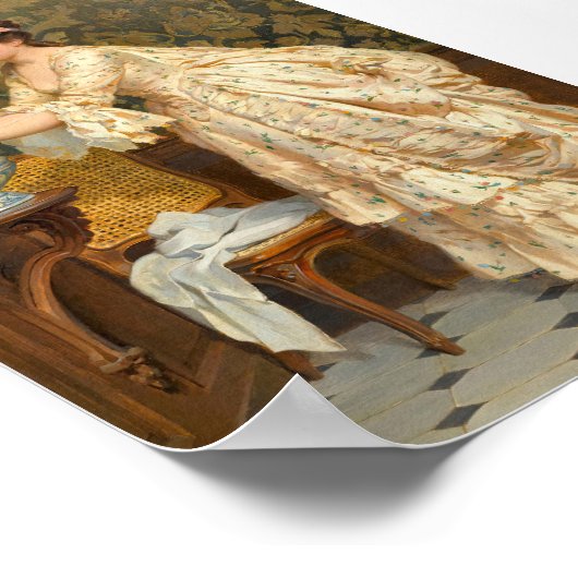 Vrouw wassen handen,  portret poster (Hoek)