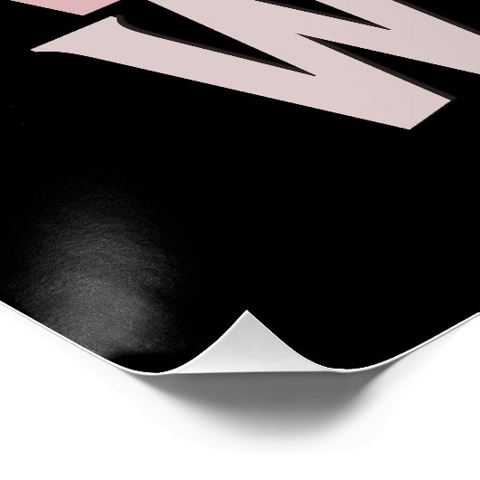 Vrouw Waterverf  Bloemen Vrouwendag Perfect Poster (Hoek)