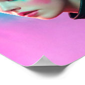 Vrouw Waterverf Gezicht Schilderen Poster (Hoek)