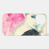 Vrouw: Waterverf Illustratie Case-Mate iPhone Case (Achterkant (horizontaal))