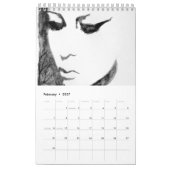 Vrouw - Waterverf schilderij Kalender (Feb 2027)