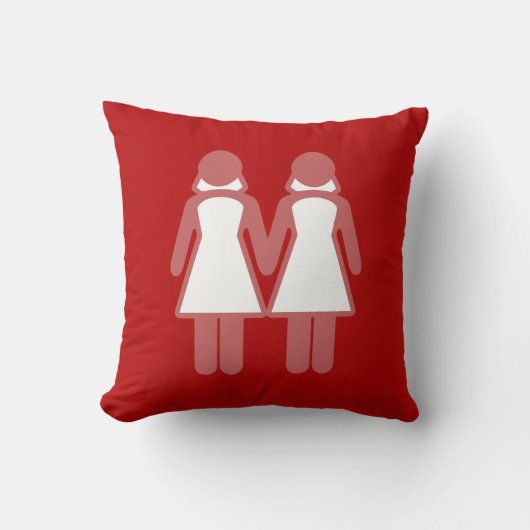 VROUW WEDDING CIJFERS rood -.png Kussen (Voorkant)