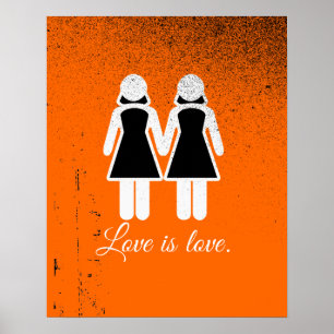 VROUW WEDDING LOVE -.png Poster