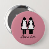 VROUW WEDDING LOVE -.png Ronde Button 4,0 Cm (Voorkant /achterkant)