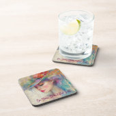  vrouw, wees je mooie zelf bier onderzetter (Rechterzijde)