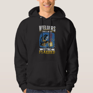 Vrouw Welder Funny Funding Welding Mechanic Forge Hoodie